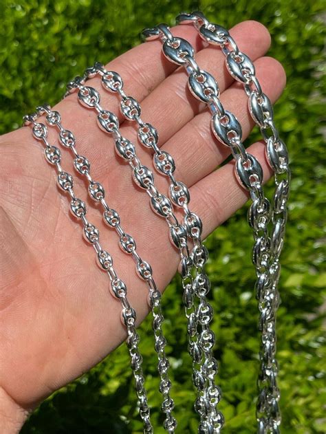 colored gucci link chain|gucci mariner link chain silver.